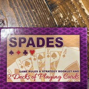 Spades Card Game Set with Purple Box by Cartamundi